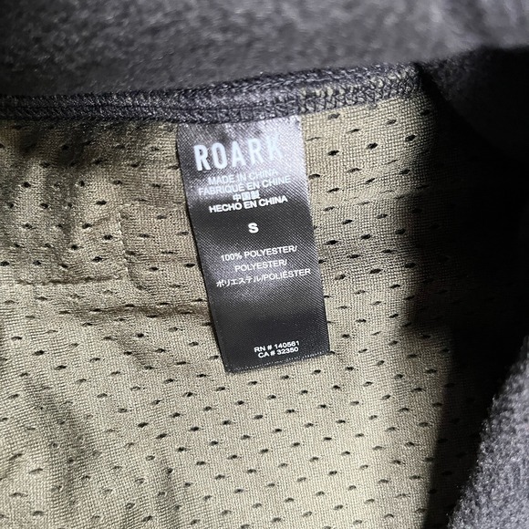 ROARK Landfall Fleece Jacket Black Camo Accents Full Zip Men Size Small NWT $115 - Picture 8 of 8